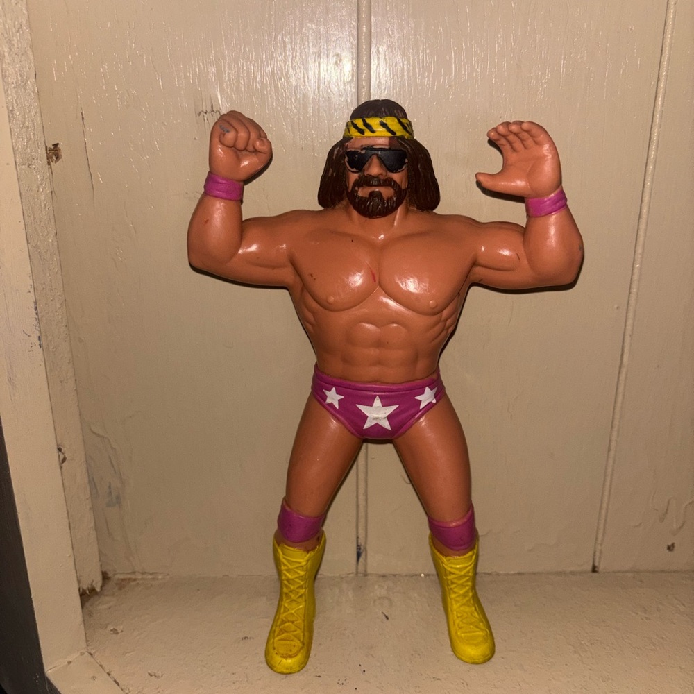 Wwf wwe Ljn titan sports Randy Savage Macho Man 80s Wrestling Action Figure